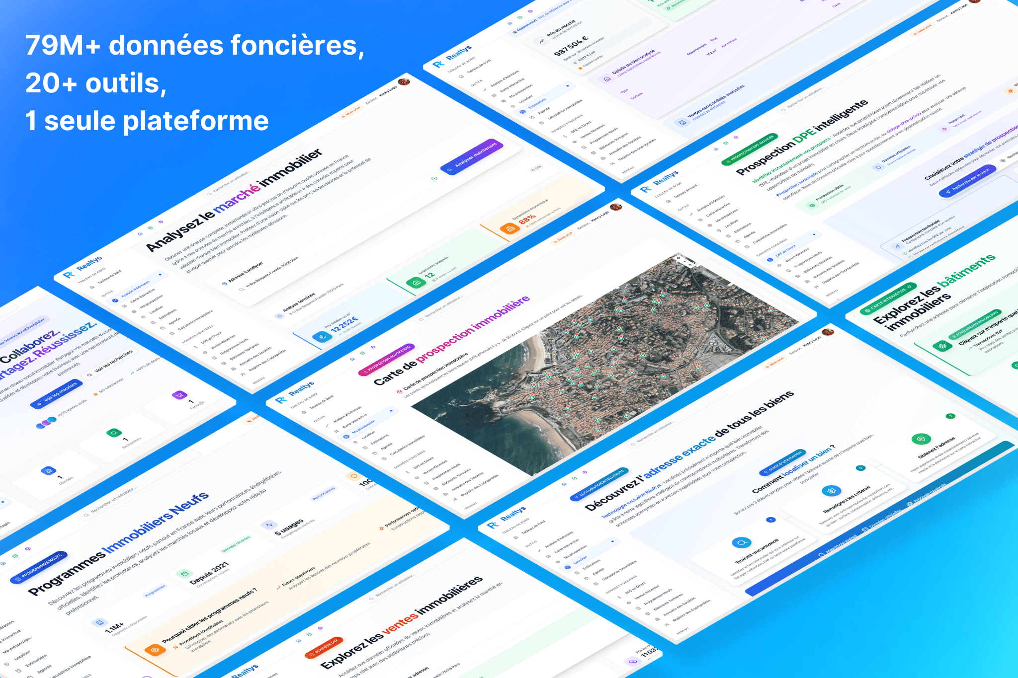 Mockup Realtys – aperçu de la landing page