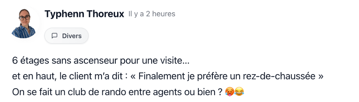 Post communauté - Réseau actif